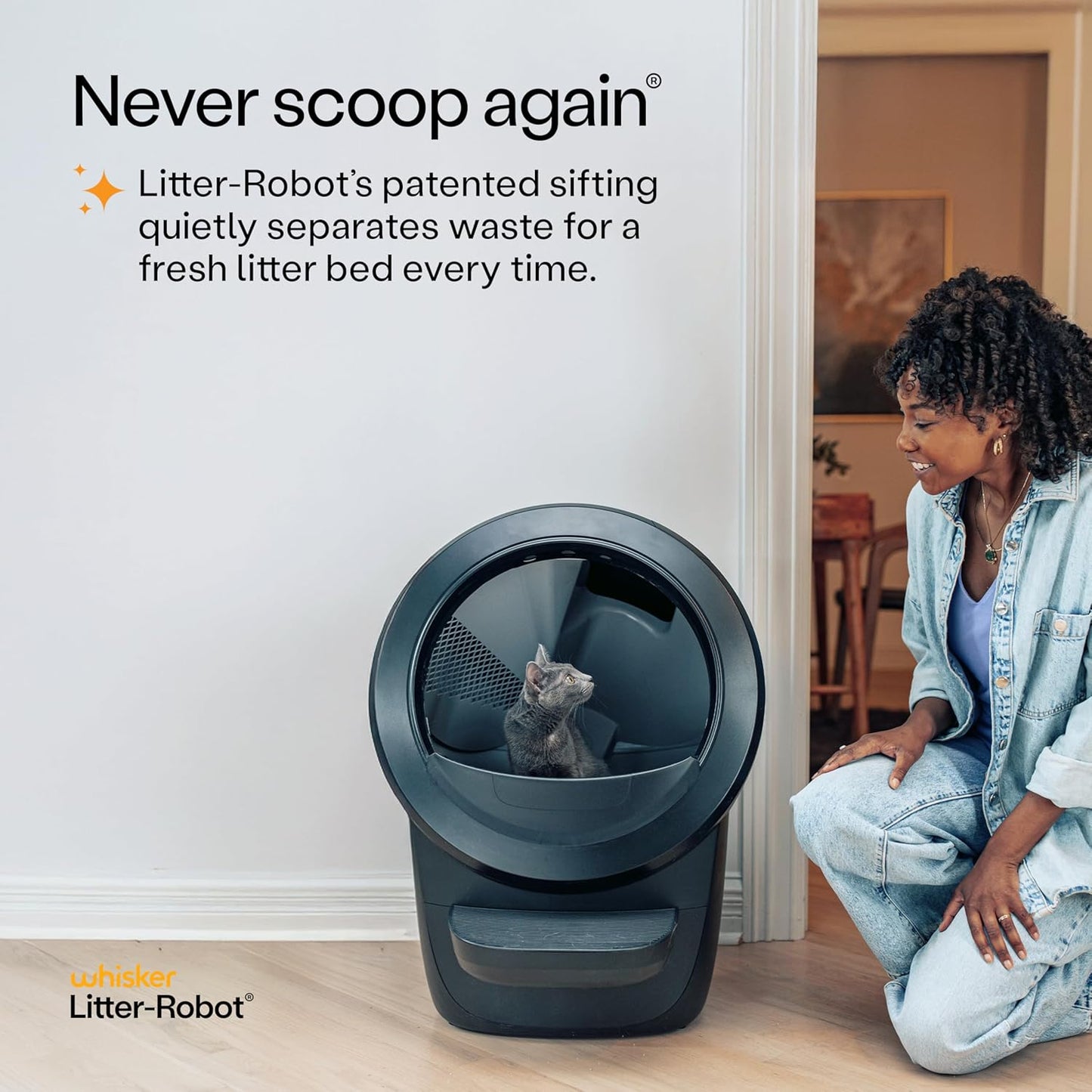 Litter-Robot 4 Supply & Accessory Bundle by , Black- Automatic Self-Cleaning Cat Litter Box, Includes Litter-Robot 4, Ramp, Mat, 3 Odortrap Packs, 10 Liners, 30 Wipes, & 2 Carbon Filters