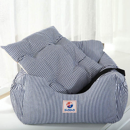 Dog Car Seat Pet Booster Seat Travel Safety Dog Bed for Car with Storage Pocket