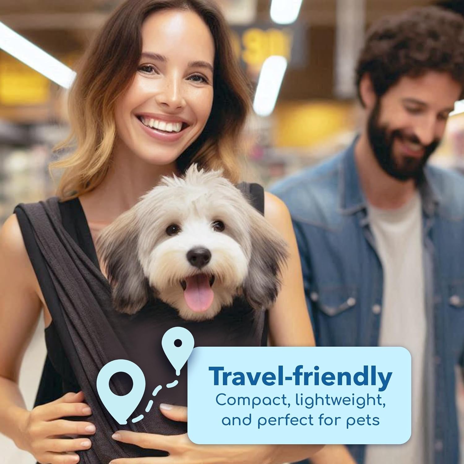 Yorkie Puppy Essentials Pet Carrier - Dog Carriers for Small Dogs Sling, Front Dog Carriers for Small Dog Puppy Carrier, Pet Carrier for Small Dogs Backpack Carrier 5-10 Lbs