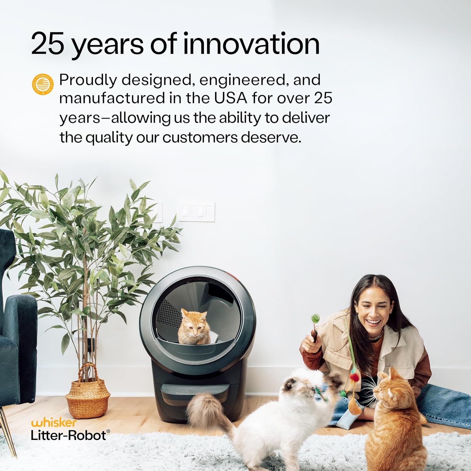 Litter-Robot 4 Supply & Accessory Bundle by , Black- Automatic Self-Cleaning Cat Litter Box, Includes Litter-Robot 4, Ramp, Mat, 3 Odortrap Packs, 10 Liners, 30 Wipes, & 2 Carbon Filters
