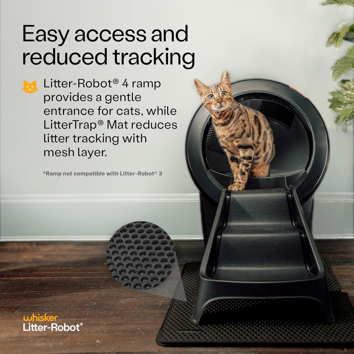 Litter-Robot 4 Supply & Accessory Bundle by , Black- Automatic Self-Cleaning Cat Litter Box, Includes Litter-Robot 4, Ramp, Mat, 3 Odortrap Packs, 10 Liners, 30 Wipes, & 2 Carbon Filters